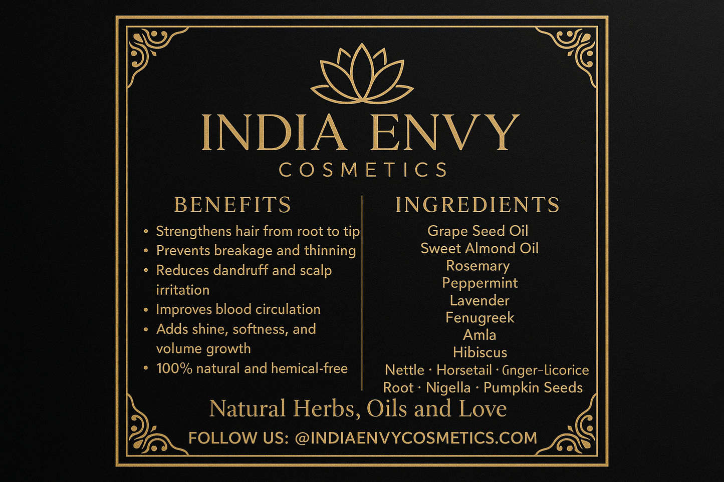 India Envy Hair Growth Oil